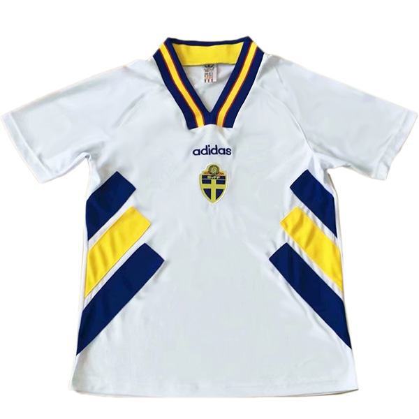 Sweden home retro vintage soccer jersey match men's first sportswear football shirt 1994